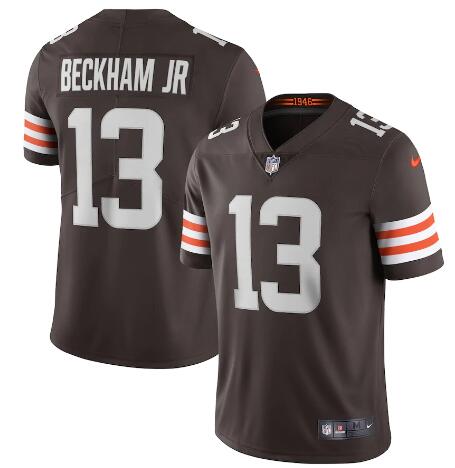 Men's Cleveland Browns Odell Beckham Jr. 13 Nike Brown Legend  Jersey