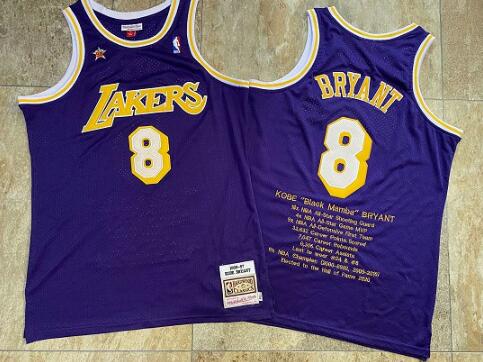 Men Embroidery  Kobe Bryant High Quality Jerseys