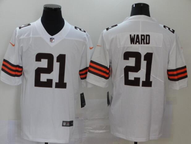 Men's Cleveland Browns Denzel Ward 21 Nike  Vapor Limited Jersey-002