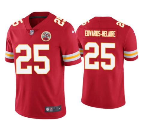 Men's Kansas City Chiefs Clyde Edwards-Helaire 25 Nike Stitched Jerseys