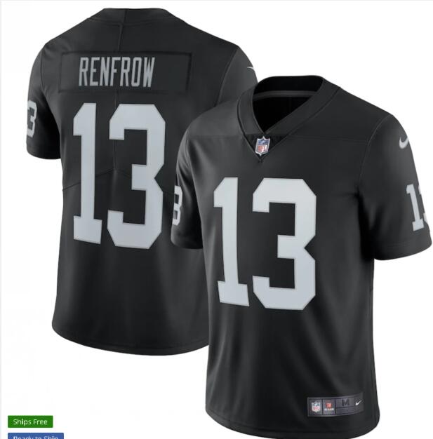 Men's Stitched Hunter Renfrow Las Vegas Raiders Nike Vapor Limited Jersey