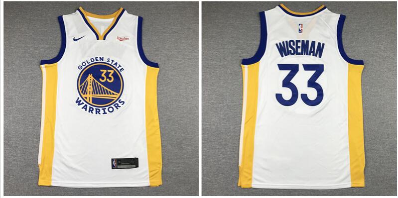 Men's James Wiseman Warriors #33 Stitched jersey