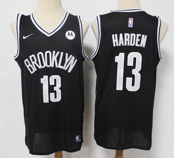 Men's Brooklyn Nets James Harden Nike Black 2020/21 Stitched Jersey