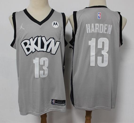 Men's Brooklyn Nets James Harden Nike Black 2020/21 Stitched Jersey