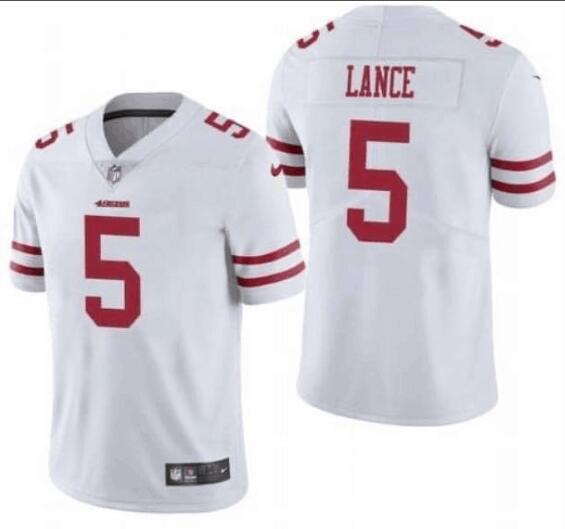 Men's San Francisco 49ers Trey Lance 5 Nike stitched Jersey