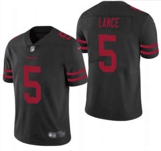 Men's San Francisco 49ers Trey Lance 5 Nike stitched Jersey