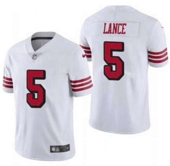 Men's San Francisco 49ers Trey Lance 5 Nike stitched Jersey