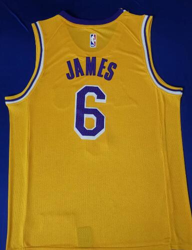 Men Los Angeles Lakers 6 Lebron James jersey