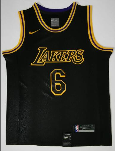 Men Los Angeles Lakers 6 Lebron James jersey