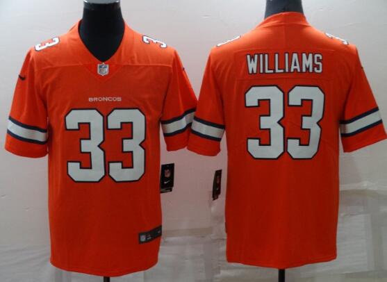 Men Broncos Javonte Williams Stitched Jersey