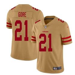 Men's San Francisco 49ers #21 Frank Gore  Vapor Untouchable Limited Stitched Jersey