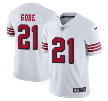 Men's San Francisco 49ers #21 Frank Gore  Vapor Untouchable Limited Stitched Jersey