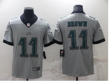 Men's Philadelphia Eagles #11 A. J. Brown Vapor Untouchable Limited Stitched Jersey