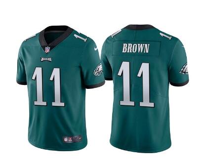 Men's Philadelphia Eagles #11 A. J. Brown Vapor Untouchable Limited Stitched Jersey