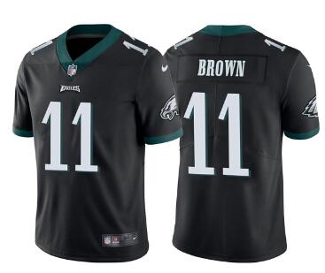 Men's Philadelphia Eagles #11 A. J. Brown Vapor Untouchable Limited Stitched Jersey