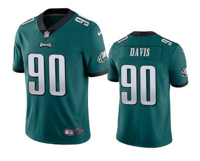 Men's Philadelphia Eagles #90 Jordan Davis  Vapor Untouchable Limited Stitched Jersey