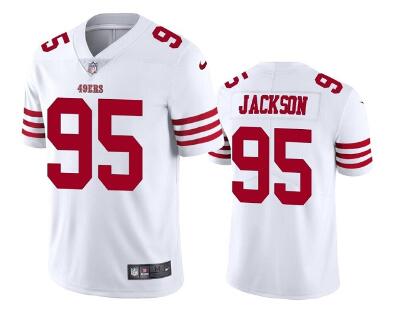 Men's San Francisco 49ers #95 Drake Jackson 2022  Stitched Football Jersey