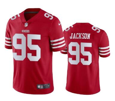 Men's San Francisco 49ers #95 Drake Jackson 2022  Stitched Football Jersey