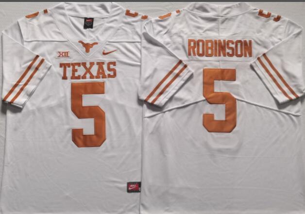 Texas Longhorns Men's #5 ROBINSON stitched jersey