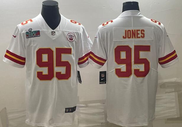 Men's Chris Jones 95 Kansas City Chiefs Stitched Jersey