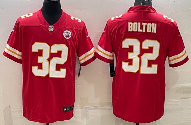 Men's Kansas City Chiefs #32 Nick Bolton Limited Stitched Jersey