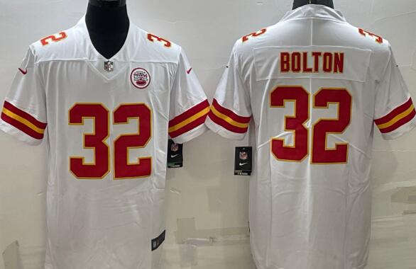 Men's Kansas City Chiefs #32 Nick Bolton Limited Stitched Jersey