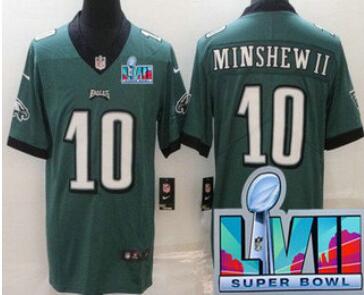 Men's Philadelphia Eagles #10 Gardner Minshew II Limited  Super Bowl LVII Vapor Jersey