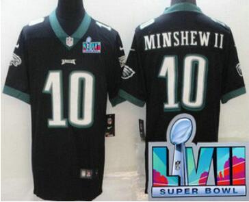 Men's Philadelphia Eagles #10 Gardner Minshew II Limited  Super Bowl LVII Vapor Jersey