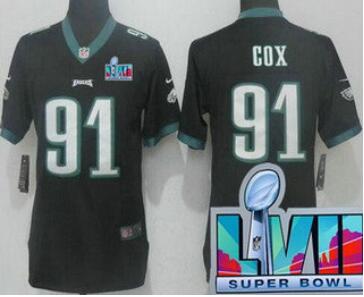 Women's Philadelphia Eagles #91 Fletcher Cox Limited  Super Bowl LVII Vapor Jersey