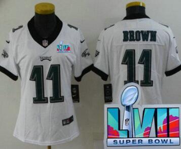 Women's Philadelphia Eagles #11 AJ Brown Limited  Super Bowl LVII Vapor Jersey