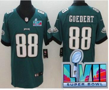 Men's Philadelphia Eagles #88 Dallas Goedert Limited  Super Bowl LVII Vapor Jersey