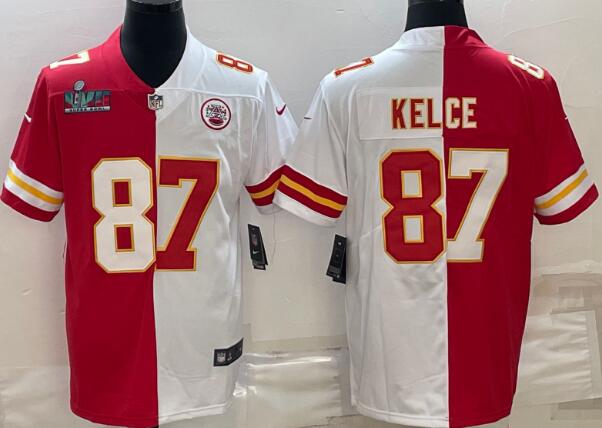 Men's Kansas City Chiefs #87 Travis Kelce  Fashion Stitched Jersey