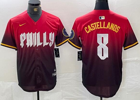 Philadelphia Phillies #8 Nick Castellanos  men's stitched jersey