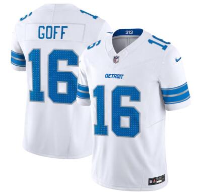 Men's Detroit Lions #16 Jared Goff  2024  Stitched Jersey