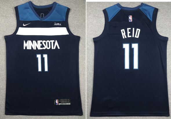 Men's Minnesota Timberwolves Naz REID stitched Jersey