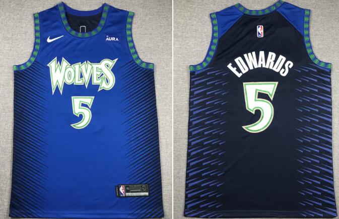 Men's Nike Anthony Edwards  Minnesota Timberwolves stitched Jersey