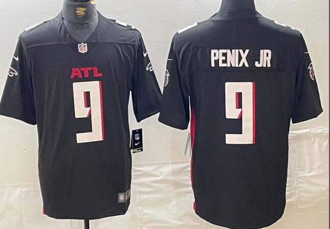 Men's Atlanta Falcons #9 Michael Penix Jr  Football Stitched Jersey