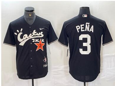 Men's Houston Astros #3 Jeremy Pena  Stitched Jersey