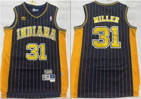 Men Indiana Pacers #31 Reggie Miller  Stitched Jersey