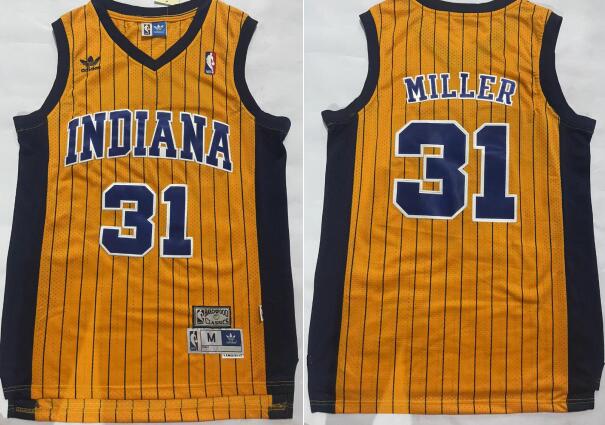 Men Indiana Pacers #31 Reggie Miller  Stitched Jersey