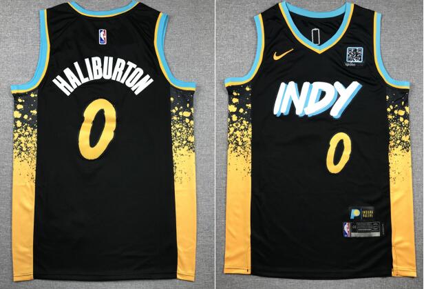 Nike Indiana Pacers Tyrese Haliburton #0 2023 City Edition Jersey