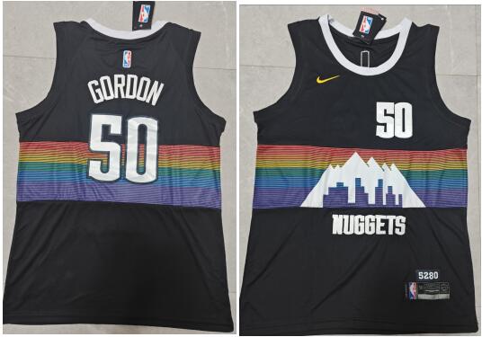 Men's Denver Nuggets Aaron Gordon Stitched Jersey