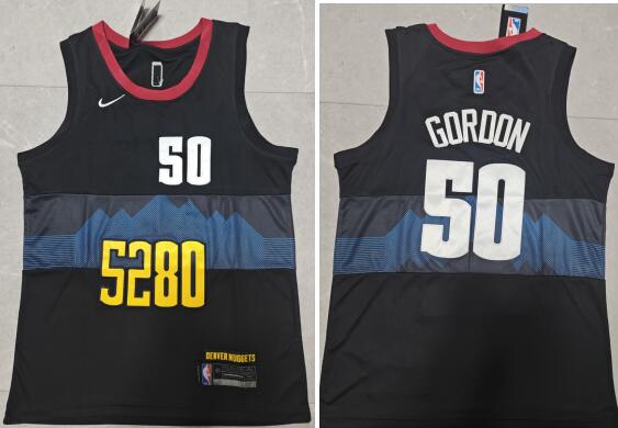 Men's Denver Nuggets Aaron Gordon Stitched Jersey