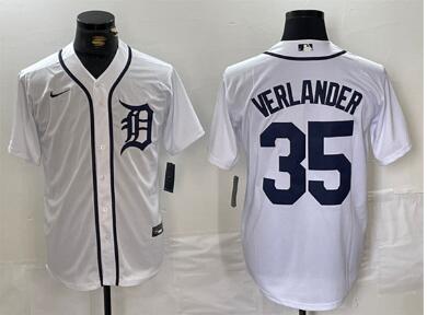 Men's Detroit Tigers #35 Justin Verlander  Cool Base Stitched Baseball Jersey