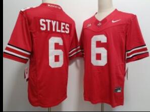 Men's Ohio State Buckeyes Sonny Styles #6 stitched jersey