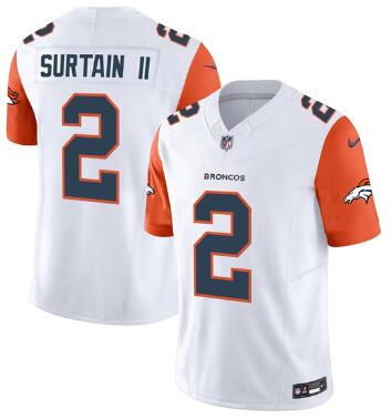 Men's Denver Broncos #2 Pat Surtain II  2024 Stitched Jersey