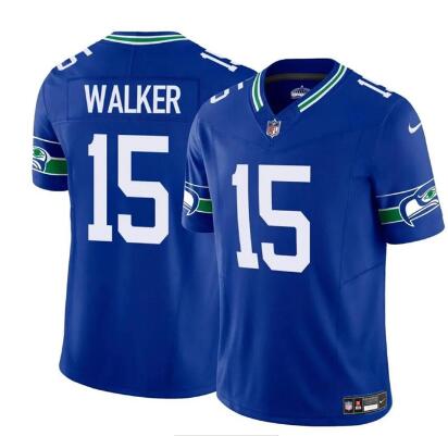 Men's Seattle Seahawks #15 P.J. Walker    Stitched Jersey