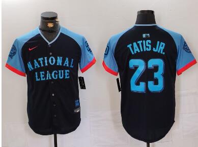 Men's San Diego Padres #23 Fernando Tatis Jr  Navy 2024 All Star Limited Stitched Jersey