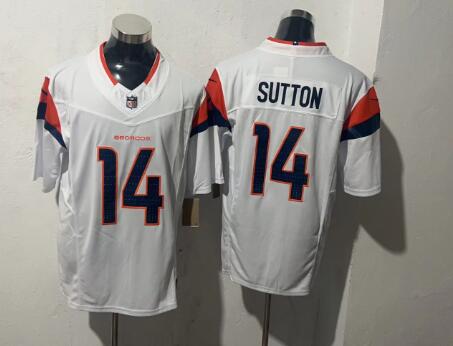 Men's Denver Broncos #14 Courtland Sutton  2024 F.U.S.E. Vapor Limited Football Stitched Jersey