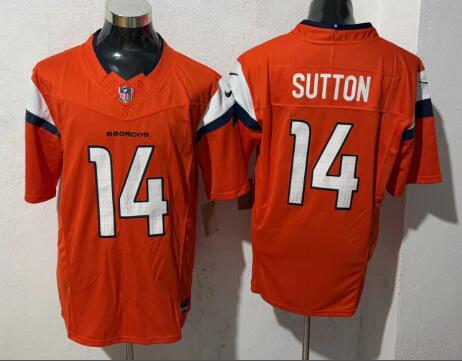 Men's Denver Broncos #14 Courtland Sutton  2024 F.U.S.E. Vapor Limited Football Stitched Jersey